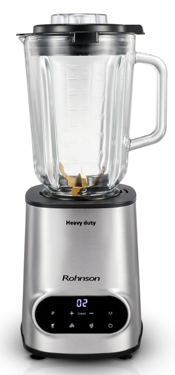 Blender Rohnson - R-5344 Heavy Duty, 1.5 l, 10 viteze, 1600W, gri