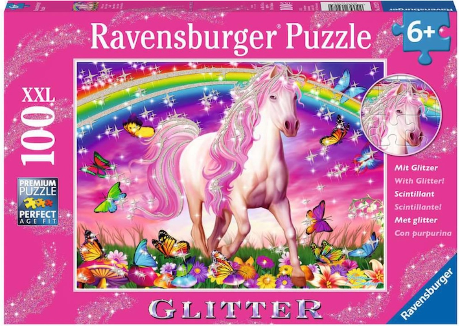 Puzzle Ravensburger din 100 XXL piese - Un cal de vis