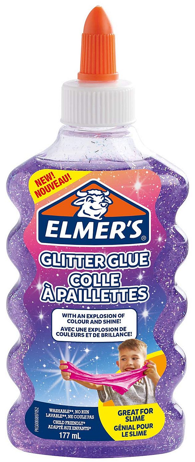 Lipici stralucitor Elmer's Glitter Glue - 177 ml, violet
