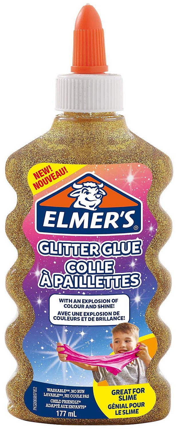 Lipici stralucitor Elmer's Glitter Glue - 177 ml, auriu
