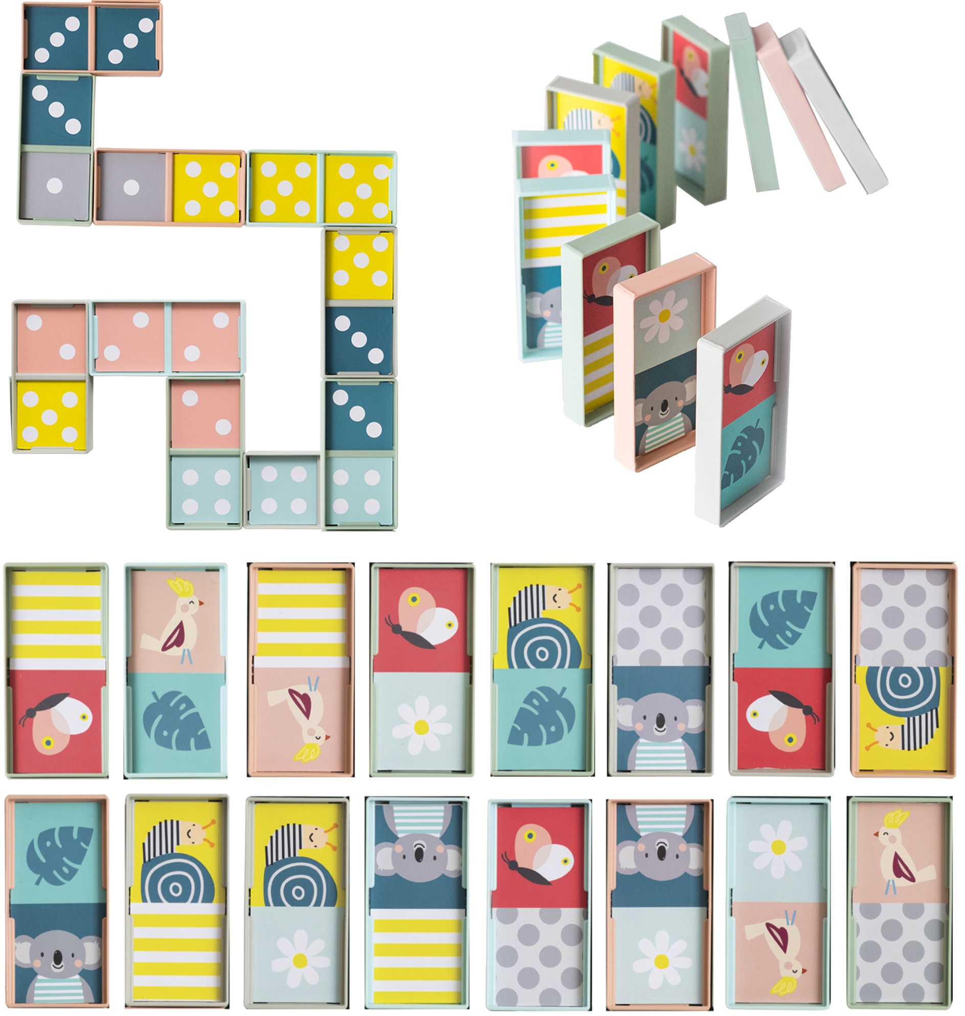Bloc de domino Taf Toys - Rali, XL