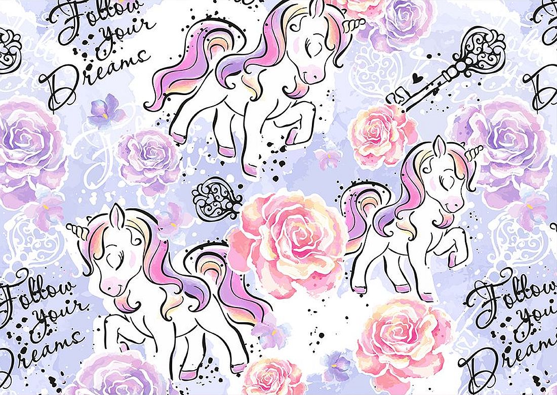 Bloc de desen №4 Rainbow - Unicorn, Follow Your Dreams, 10 foi