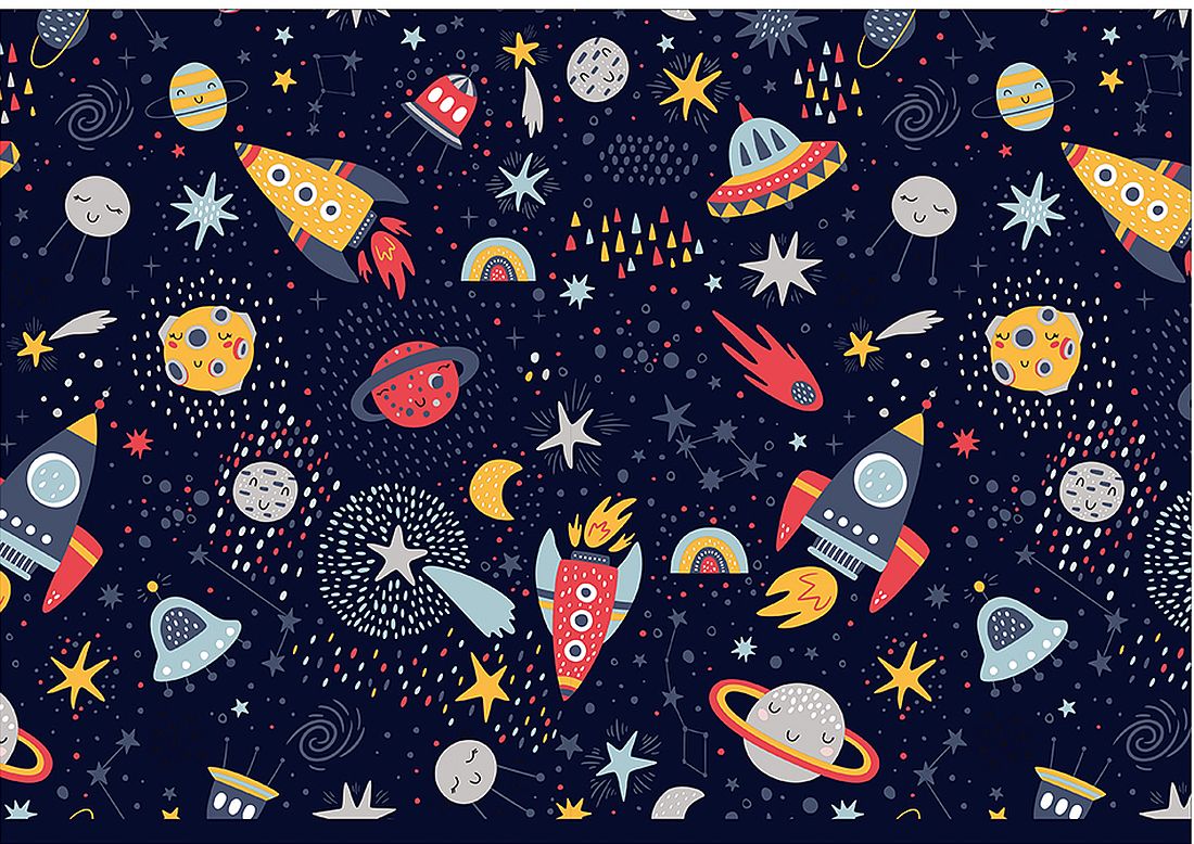Bloc de desen №4 Rainbow - Space, 10 foi