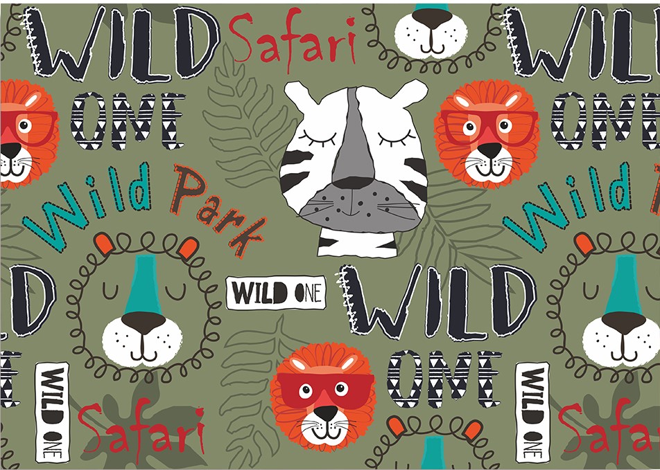 Bloc de desenat  №4 Rainbow - Wild Park Safari, 190 g, 10 coli