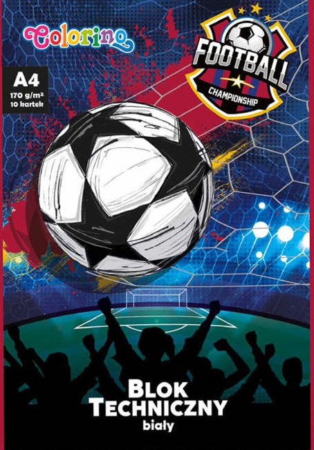 Bloc de desen Colorino Football - A4, 10 foi