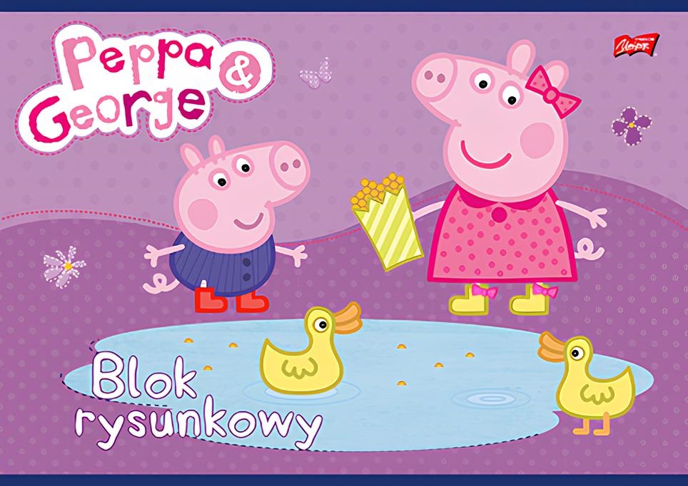 Bloc de desen St. Majewski Peppa Pig - A4, 20 foi, sortiment