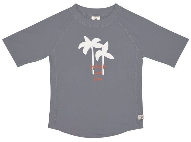 Bluză de plajă  Lassig - Splash &amp; Fun, Palms, grey, mărimea 62/68, 3-6 luni