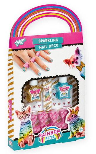 Set stralucitor de manichira Totum Sparkling Rainbow Pets