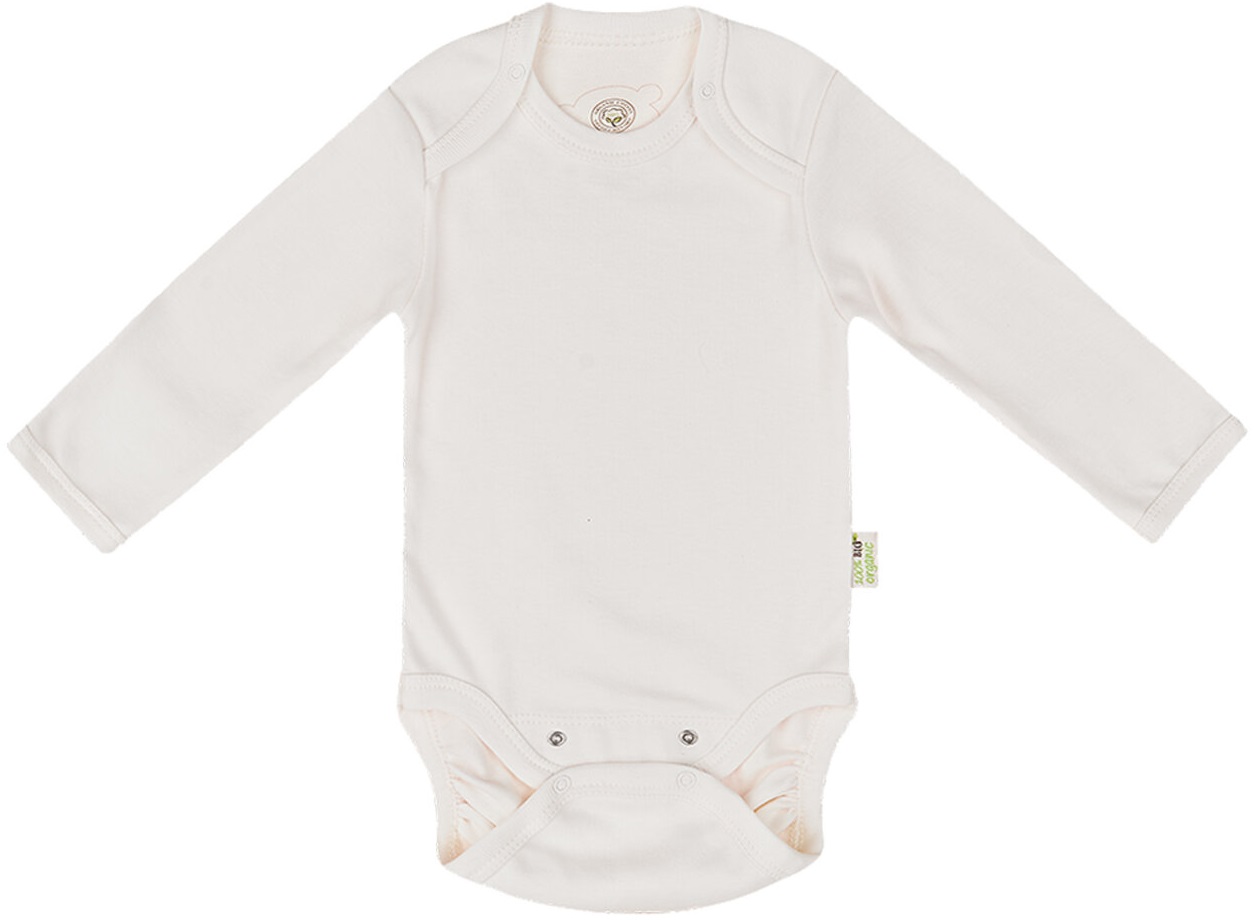 Body cu mânecă lungă Bio Baby - bumbac organic, 68 cm, 4-6 luni