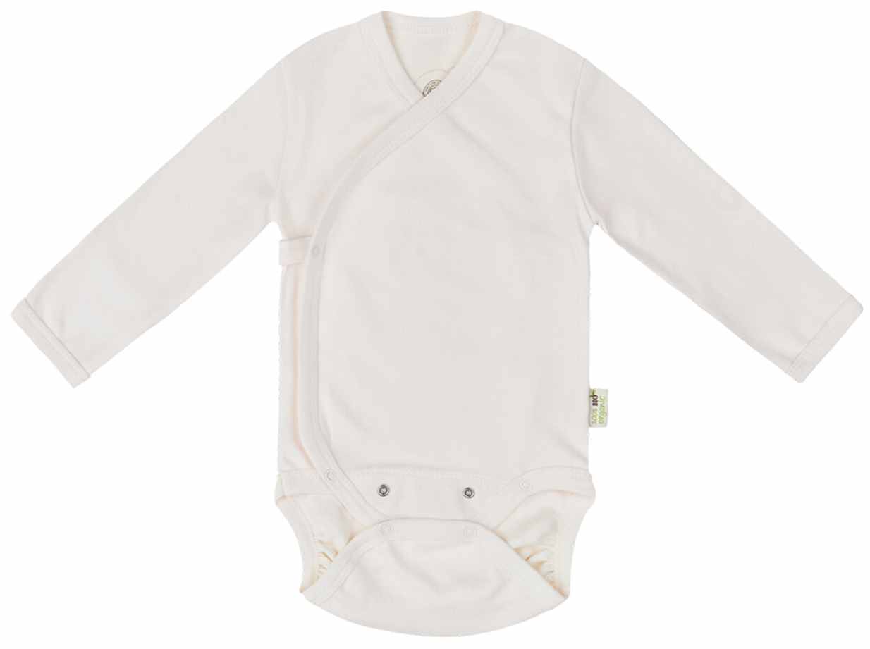 Body cu mânecă lungă Bio Baby - Bumbac organic, 56 cm, 1-2 luni