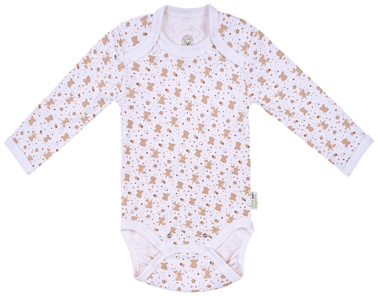 Body cu mânecă lungă Bio Baby - Bumbac organic, 86 cm, 12-18 luni
