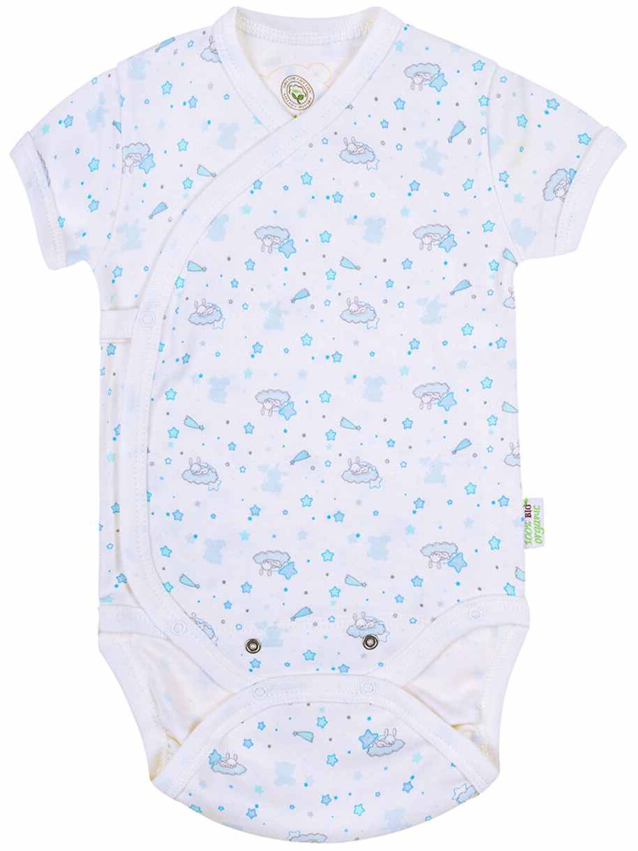 Body cu mânecă scurtă Bio Baby - Bumbac organic, 68 cm, 4-6 luni