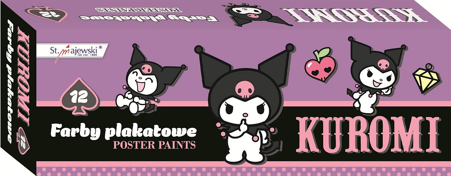 Vopsele pentru postere St. Majewski Kuromi - 12 culori x 20 ml