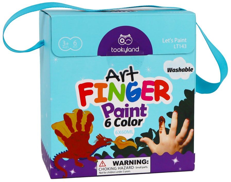 Picturi cu degetele Tooky toys - 6 culori