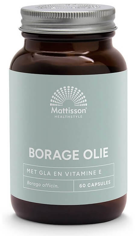 Borage Oil, 1000 mg, 60 capsule, Mattisson Healthstyle