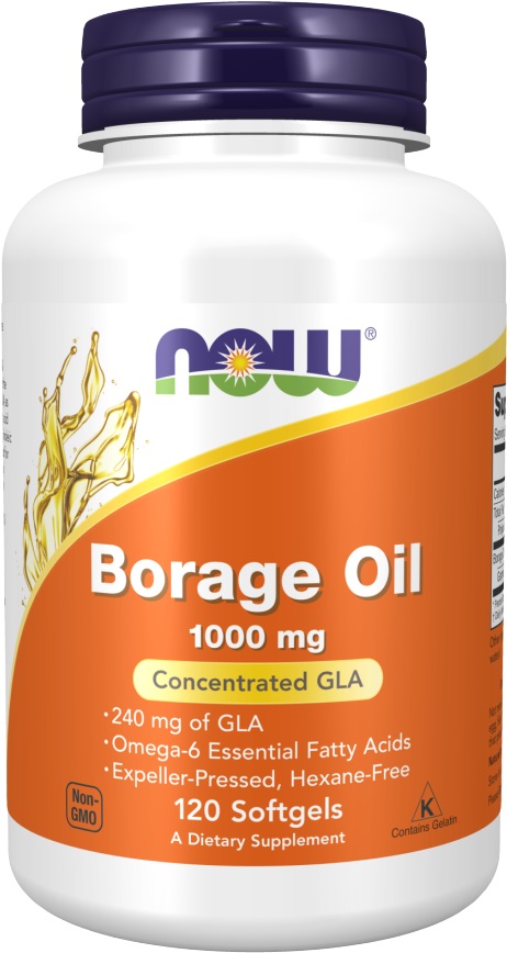 Borage Oil, 1000 mg, 120 capsule, Now