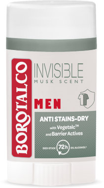 Deodorant Antiperspirant Stick Borotalco, Barbati, Invisible Musk, 40 ml - imagine 2