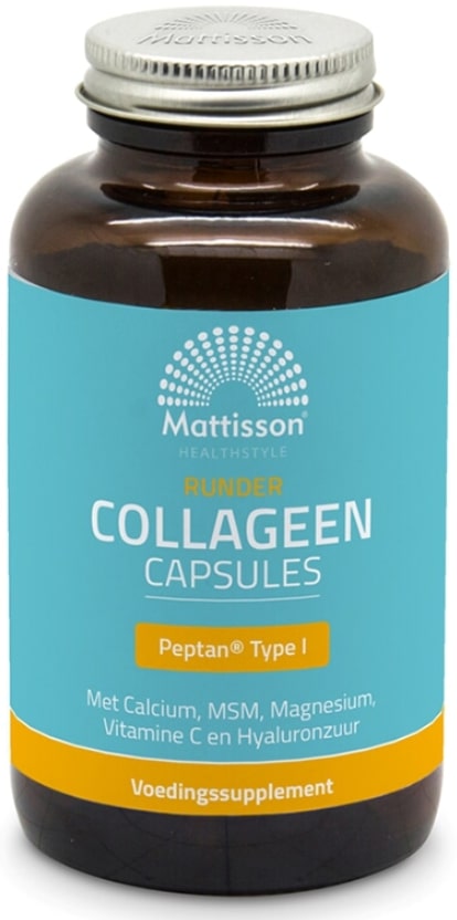 Runder Collagen Peptan Type I, 180 capsule, Mattisson Healthstyle