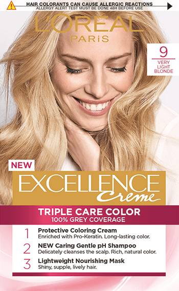 L'Oréal Excellence Vopsea de par, 9 Very Light Blonde