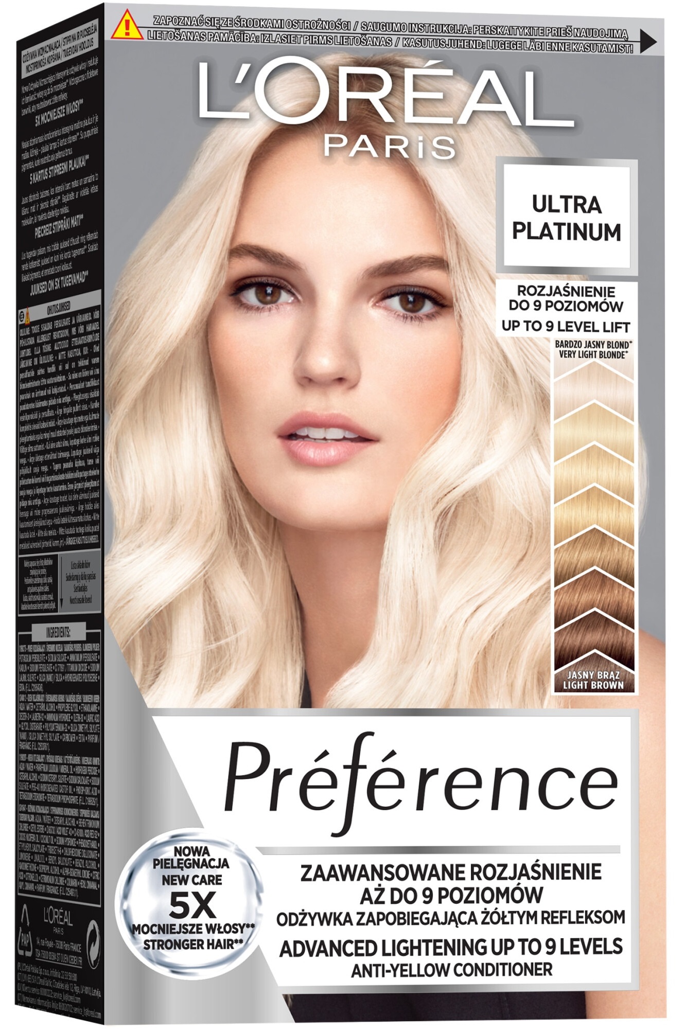 L'Oréal Préférence Vopsea de păr , Extreme Platinum