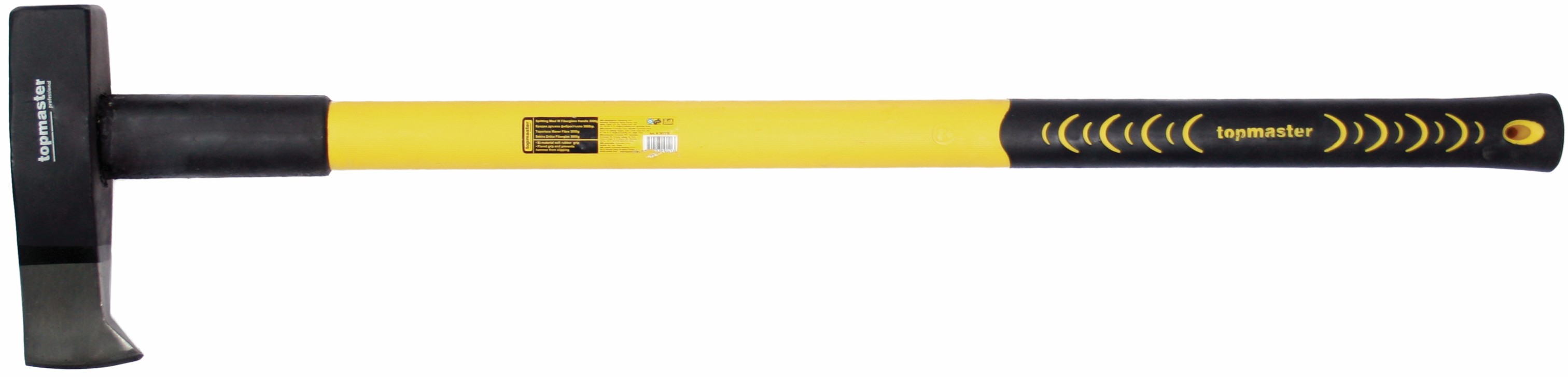 Topor cu mâner din fibră de sticlă Top Master - Professional, 3000 g