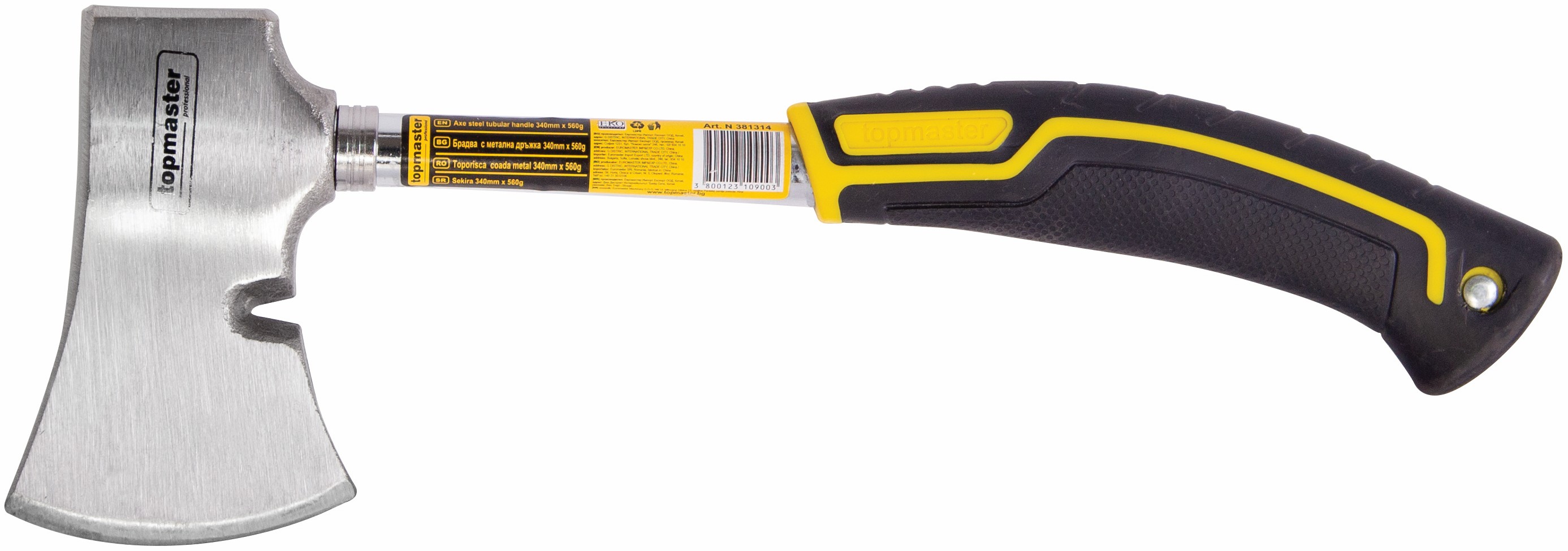 Topor cu mâner metalic Top Мaster Professional - 340 mm, 560 g