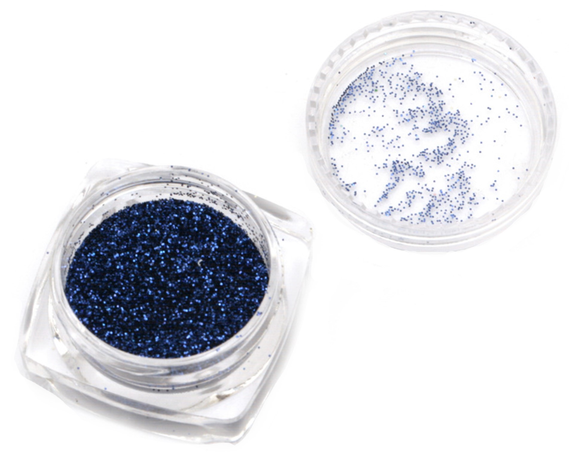 Pulbere cu sclipici de brocart Em art  - Albastru închis, 0.2 mm (Variantă 2)