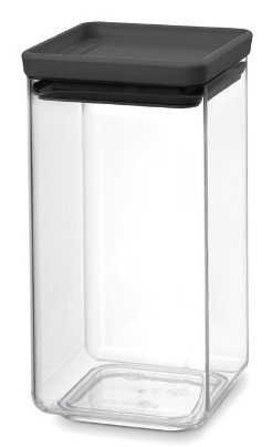 Borcan Brabantia Tasty+ - 1.6 l, capac gri închis