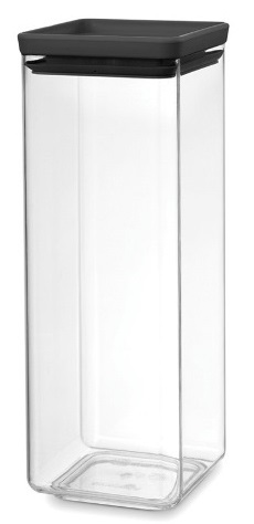 Borcan Brabantia Tasty+ - 2.5 l, capac gri închis