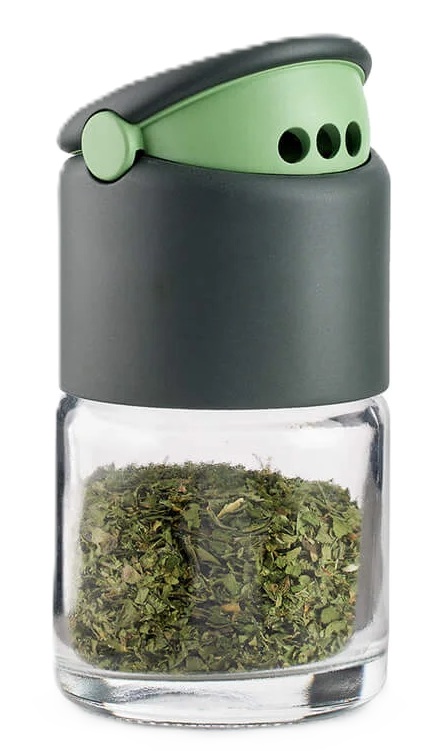 Borcan pentru condimente Lekue - Cu deschidere dublă, 80 ml