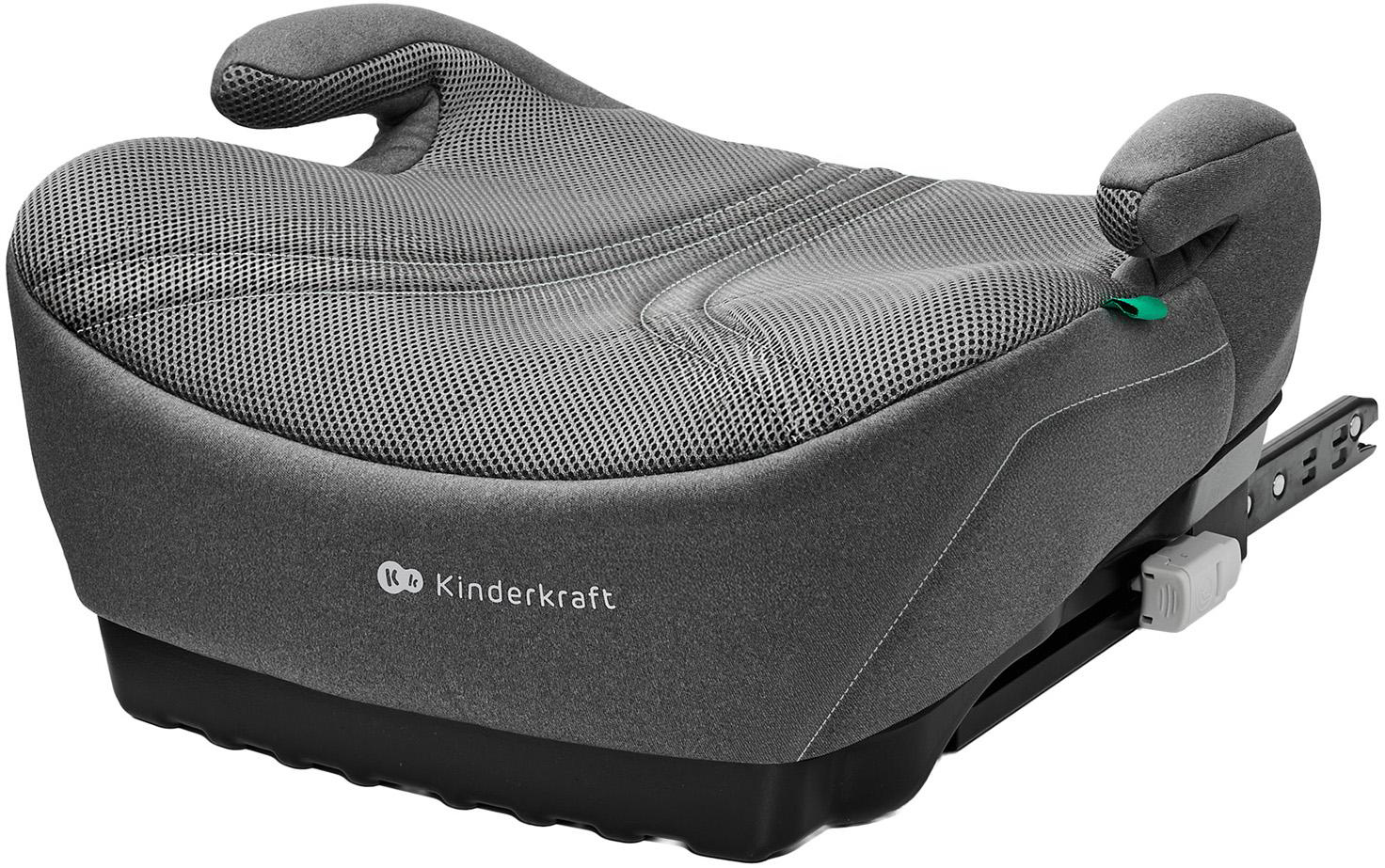 Scaun auto booster KinderKraft - I-Boost 2 Pro, IsoFix, i-Size, 125-150 cm, Grey