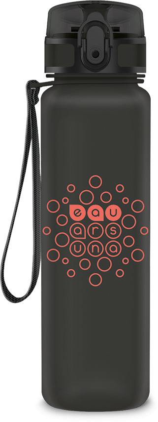 Sticla Ars Una - Gri inchis, 600 ml