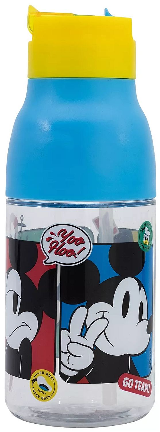 Sticlă de tritan Stor Mickey Mouse - 420 ml, deschidere dubla
