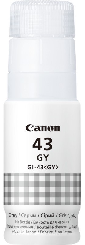 Sticlă cu cerneală Canon - GI-43, pentru PIXMA G540/G640, gri