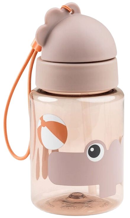 Sticlă cu pai Done by Deer - Playground, Powder, 280 ml