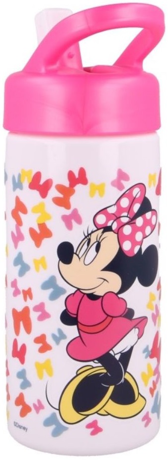 Sticlă cu paie Stor Minnie - 410 ml