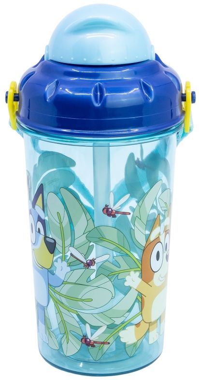 Sticlă cu pai Stor Bluey - 465 ml