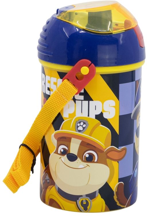 Sticlă cu pai Stor Paw Patrol - Boy Rescue Pups, 450 ml