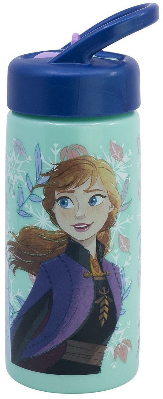 Sticlă cu pai Stor Playground - Frozen, Snowy Tale, 410 ml