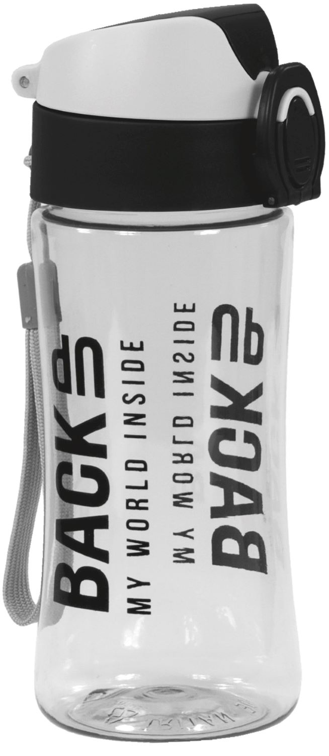 Sticlă de apă BackUp 5 - gri, 400 ml