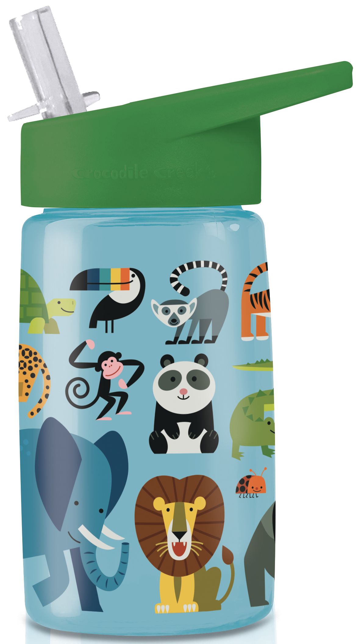 Sticlă de apă Crocodile Creek - Jungle friends, 450 ml