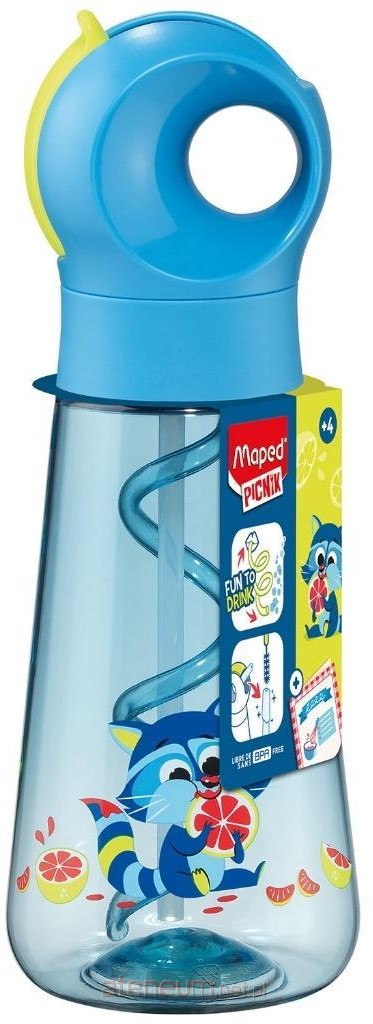 Sticlă de apă  Maped Picnik Miniz - Raccoon, 500 ml