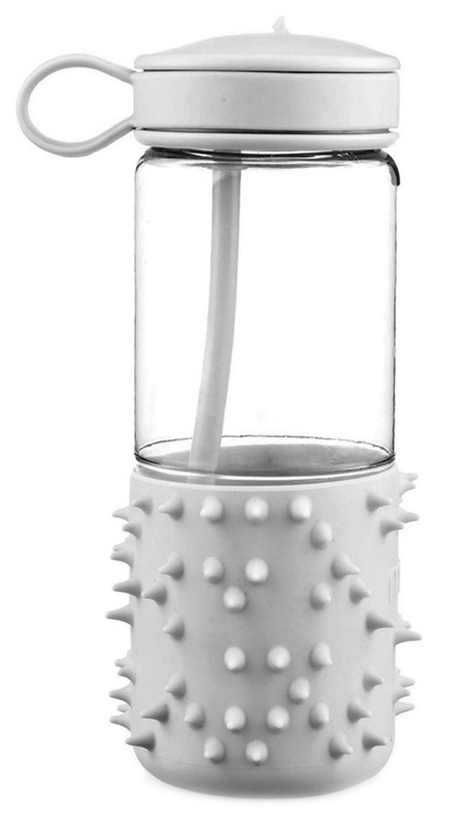 Sticlă de apă Melii - Spikey, gri, 503 ml
