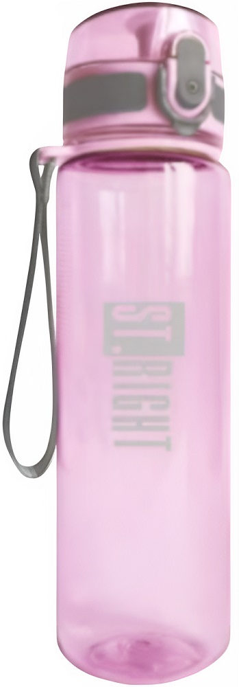 Sticlă pentru apă  St. Right - Roz și gri, 500 ml