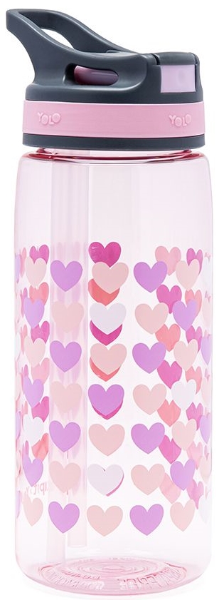 Sticlă de apă YOLO - 550 ml, Grilz Hearts