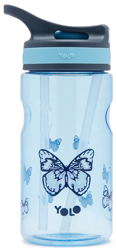 Sticlă de apă  YOLO - Butterfly, 400 ml