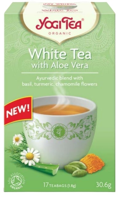Ceai alb cu aloe vera, 17 pliculețe, Yogi Tea