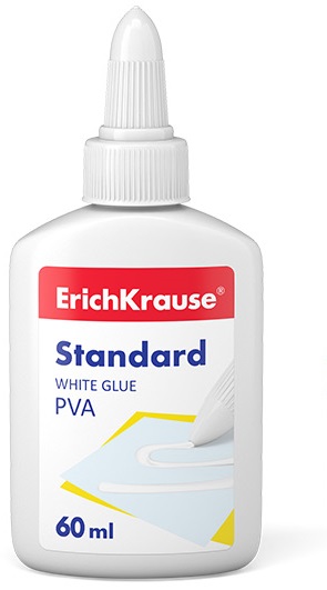 Lipici alb Erich Krause - PVA Standard, 60 ml