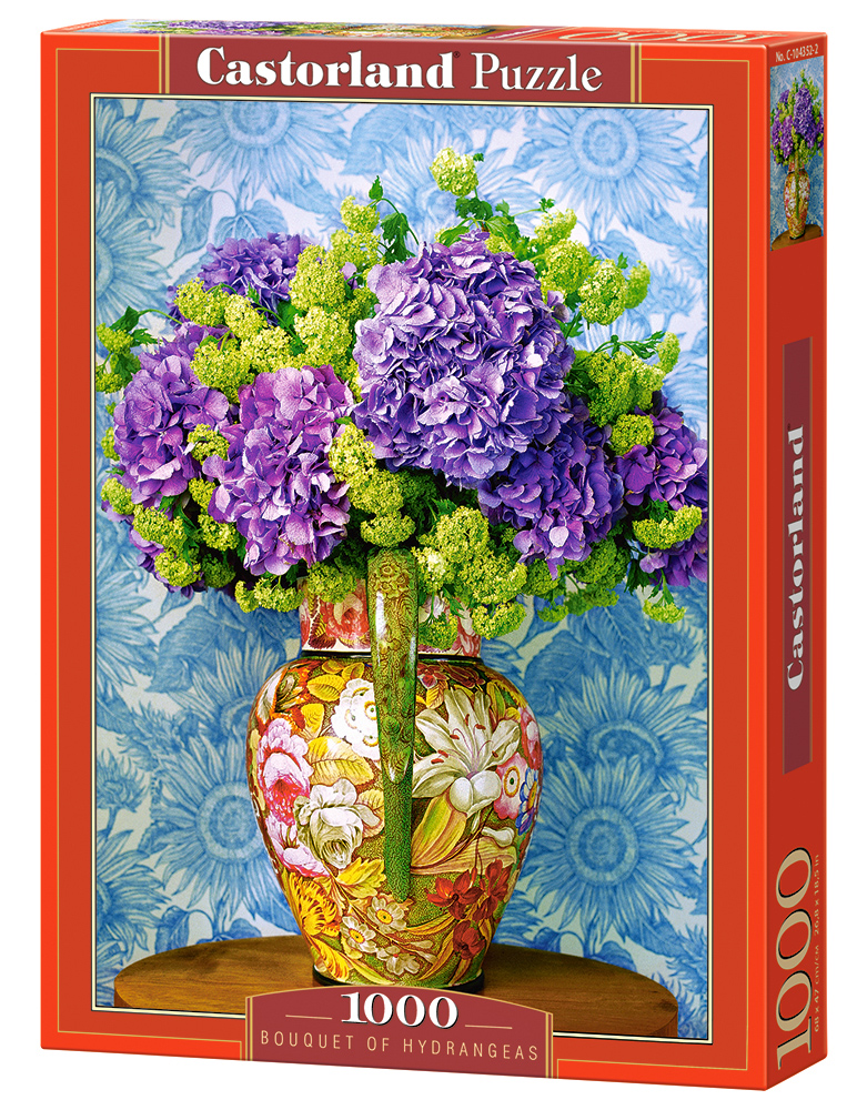 Puzzle Castorland din 1000 de piese - Buchet de Hortensii