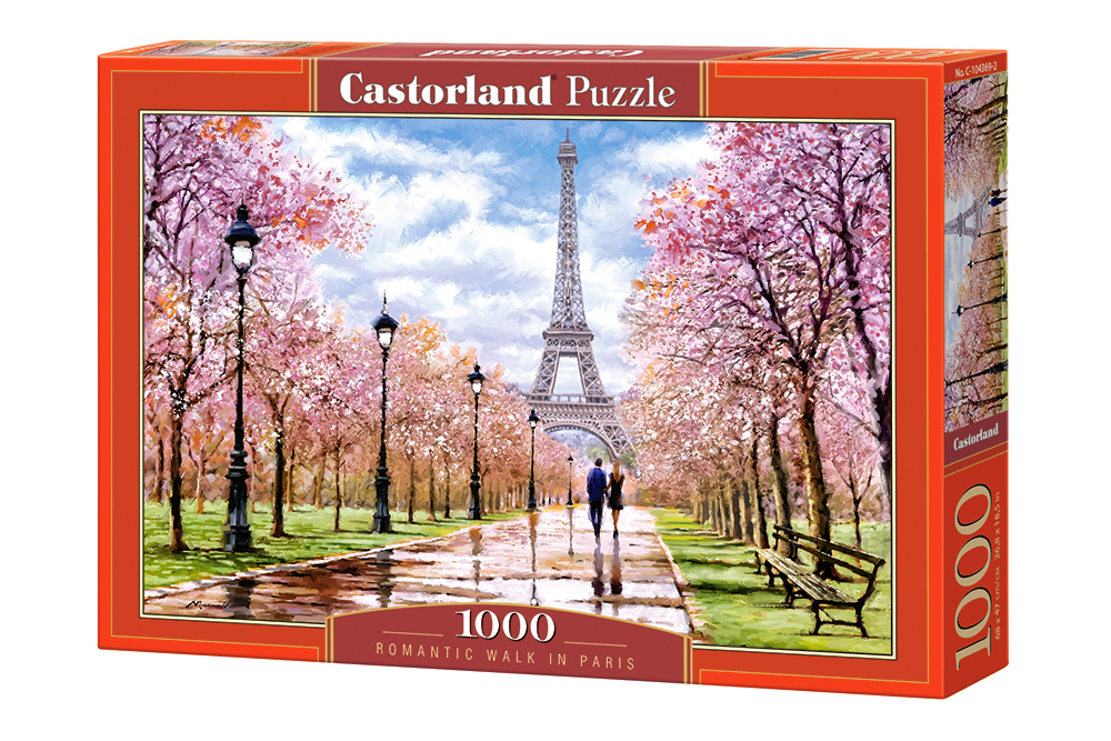 Puzzle Castorland din 1000 de piese - Plimbare romantica in Paris, Richard Macneil